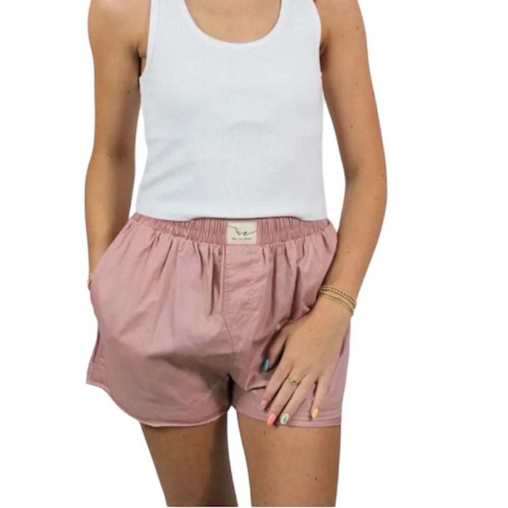 Free People Women's Day to Day‎ Solid Boxer Shorts, Size SMALL
